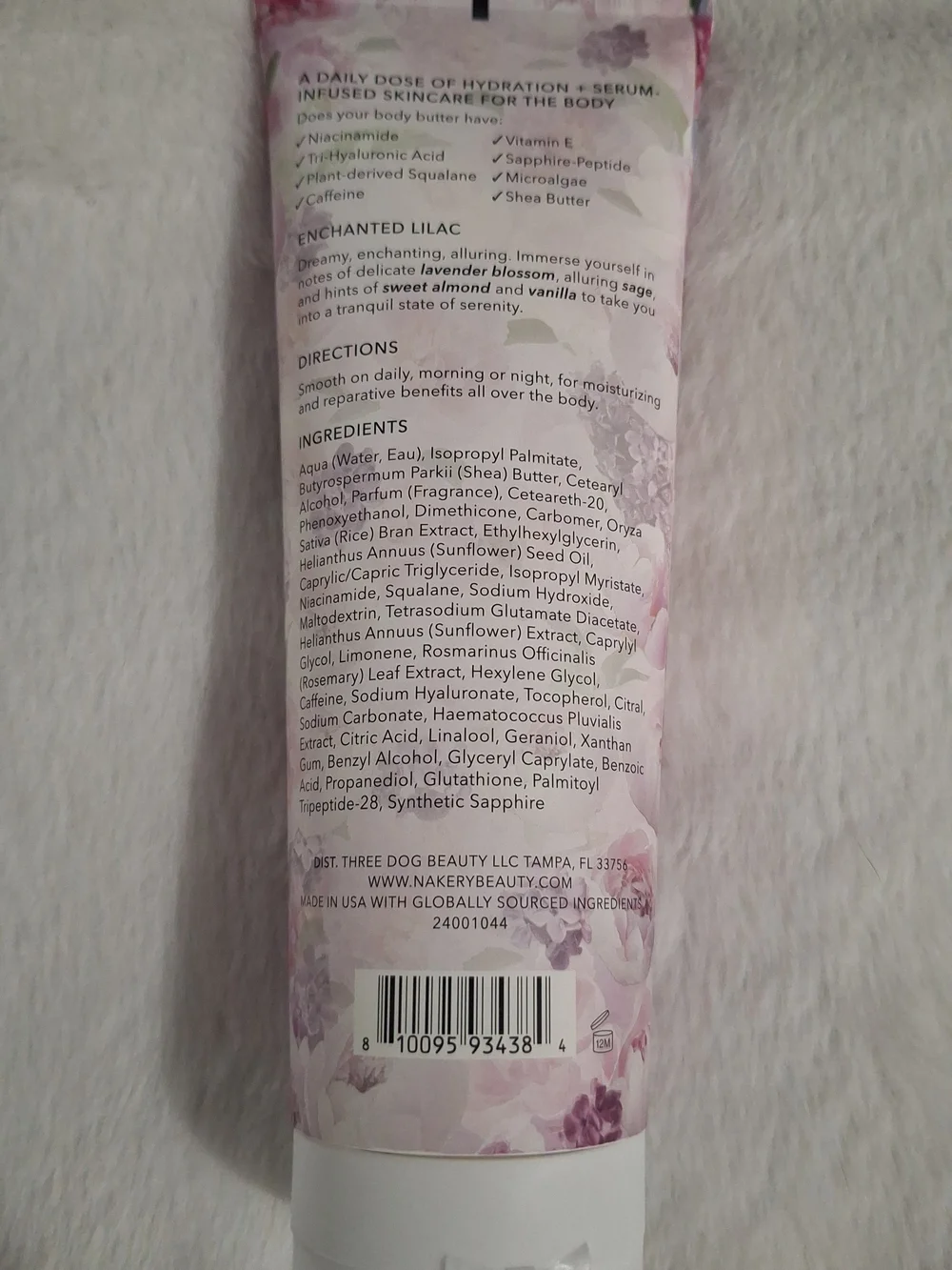 Nakery Beauty Enchanted Lilac Body Moisturizer - Cream - Picture 2 of 3